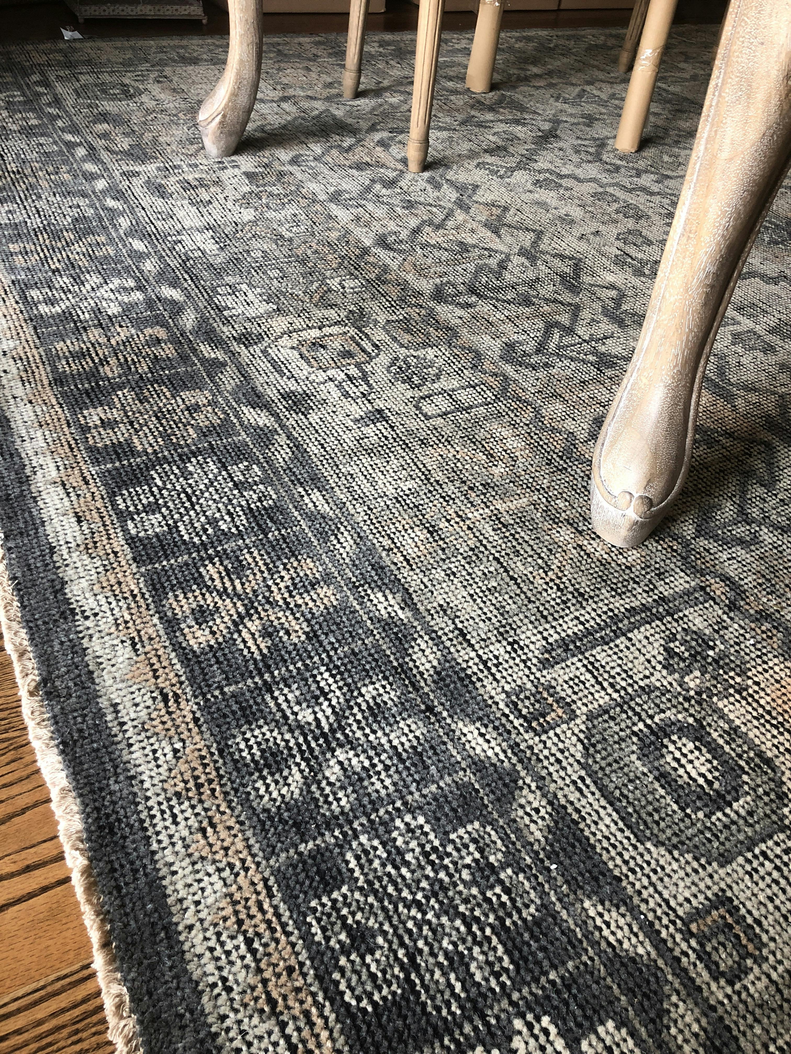 Loloi Heirloom HQ06 Bone/Charcoal Area Rug Incredible Rugs and Decor